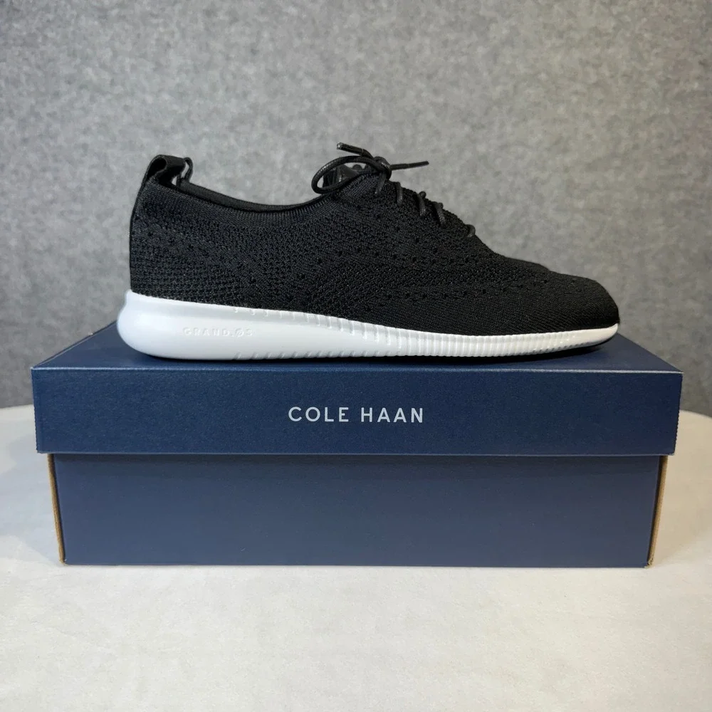 Cole Haan 2.ZEROGRAND Stitchlite Knit Oxford‎ Black Sneakers Shoes